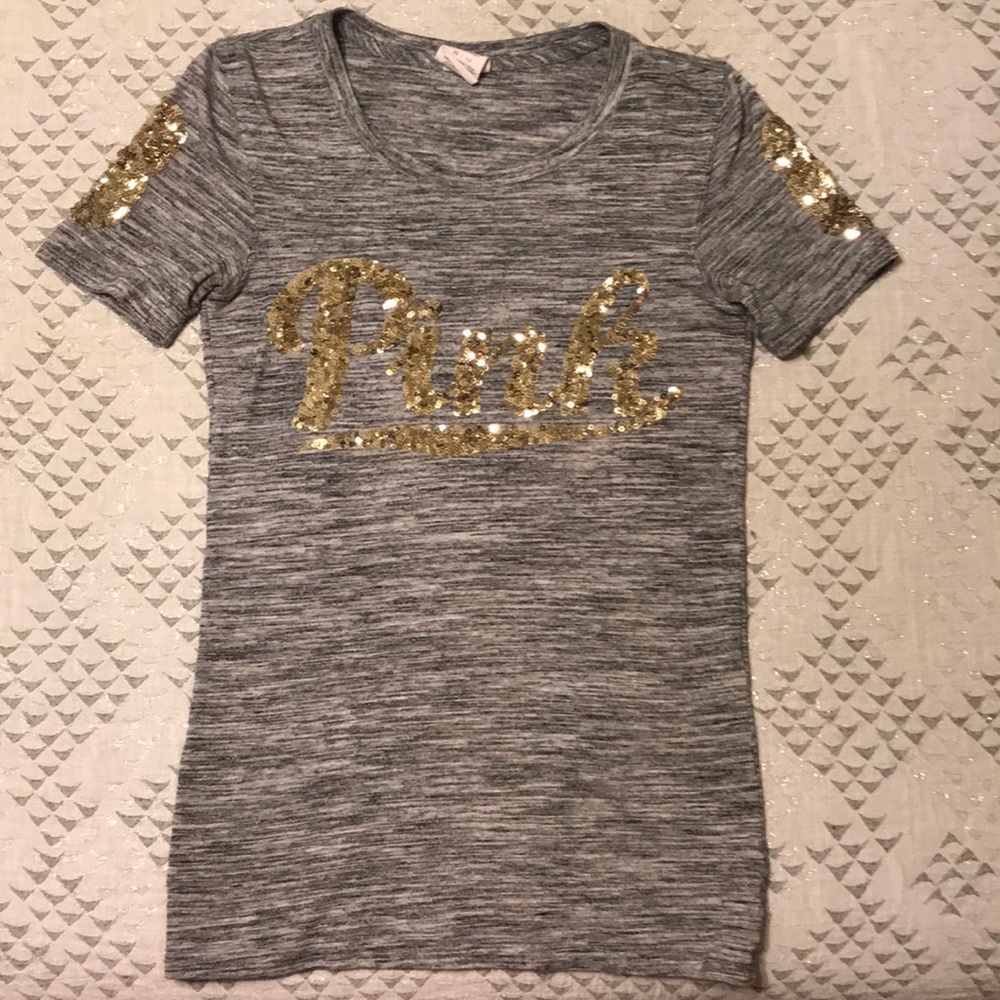 PINK Gray Top